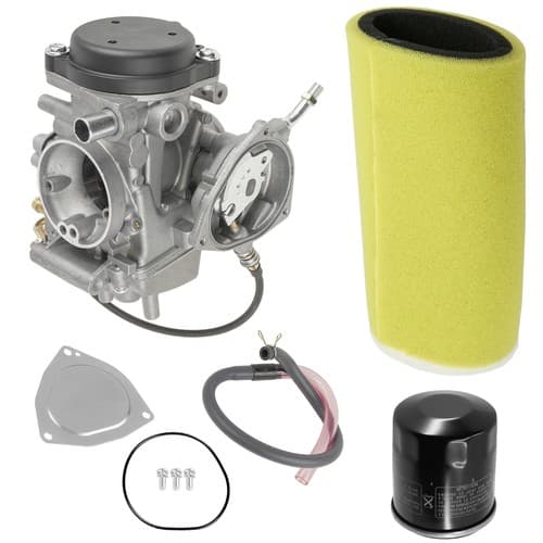 Air Filter Kit & Carburetor For Yamaha Kodiak 400 YFM400 2X4 4X4 2000-2002
