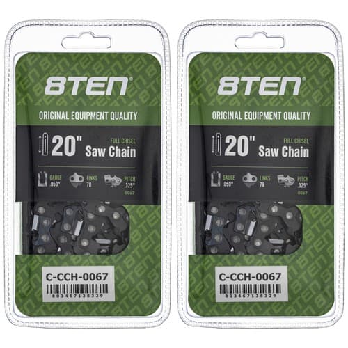 Chainsaw Chain 20 Inch .050 .325 78DL for Echo CS-490 CS-520 CS520 2-Pack