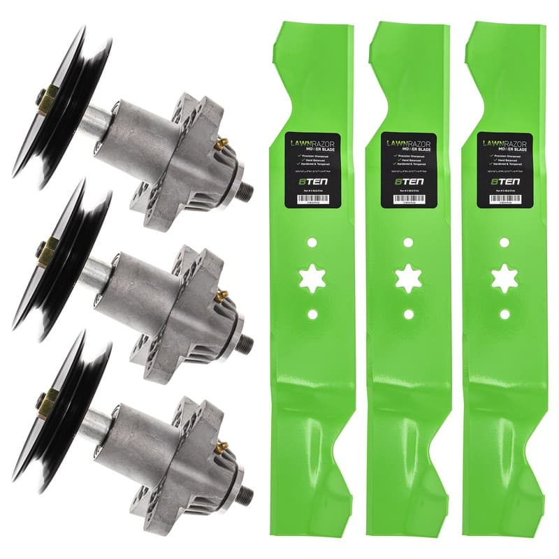 Deck Spindle & Mower Blade Kit for Cub Cadet RZT54 GT1554 GTX1054 GT1054 LGT1054