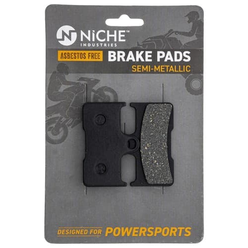 Brake Pad Set for Yamaha 5KM-W0046-01-00 Rear Center Semi-Metallic Grizzly 660