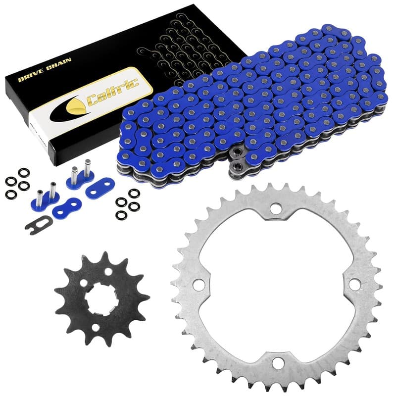 Blue O-Ring Drive Chain & Sprocket Kit for Yamaha Raptor 350 YFM350 2004-2013