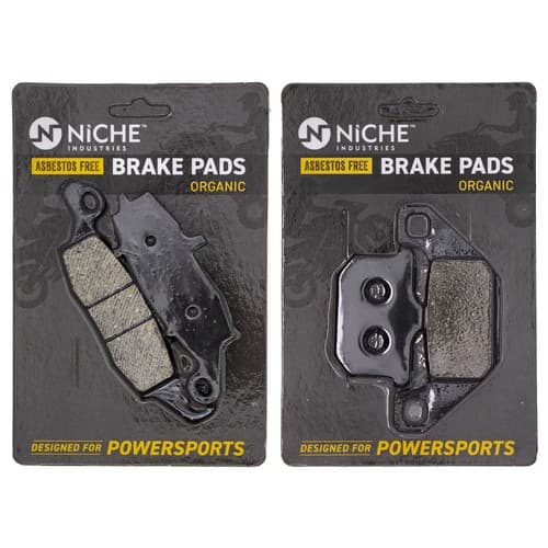 NICHE Brake Pad Set for Kawasaki Vulcan 1500 Nomad 43082-1226 Front Rear Organic
