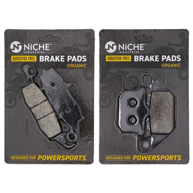 NICHE Brake Pad Set for Kawasaki Vulcan 1500 Nomad 43082-1226 Front Rear Organic