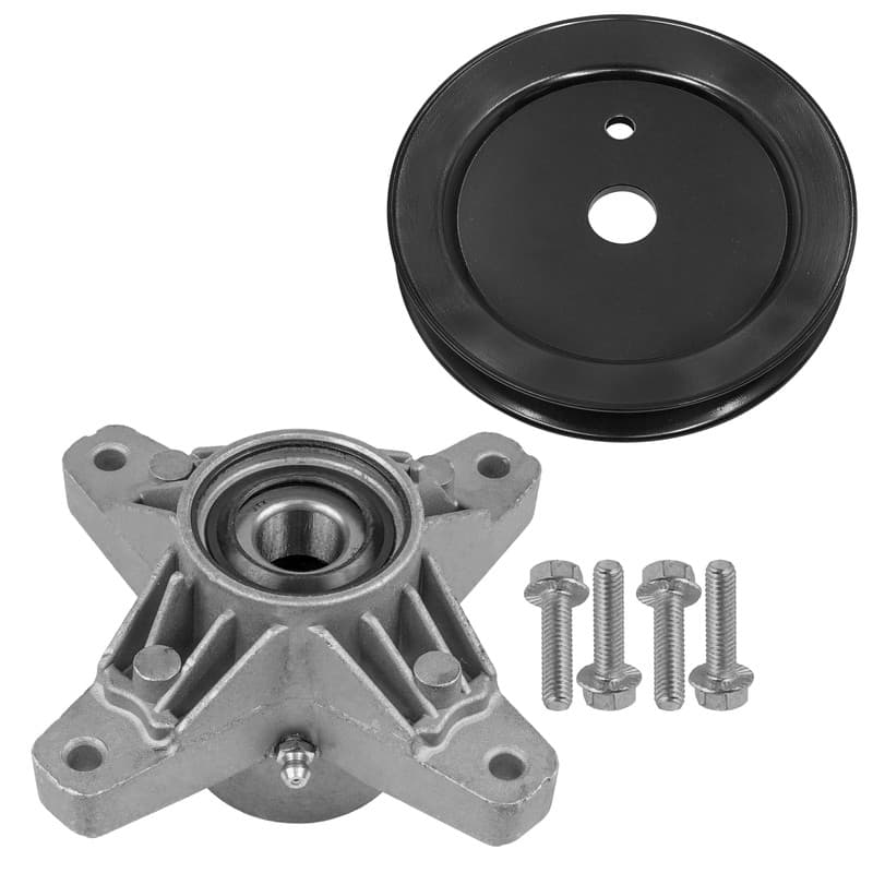 756-3096 918-04426 50" Deck Spindle & Pulley For MTD Cub Cadet 19A40013 19B40013