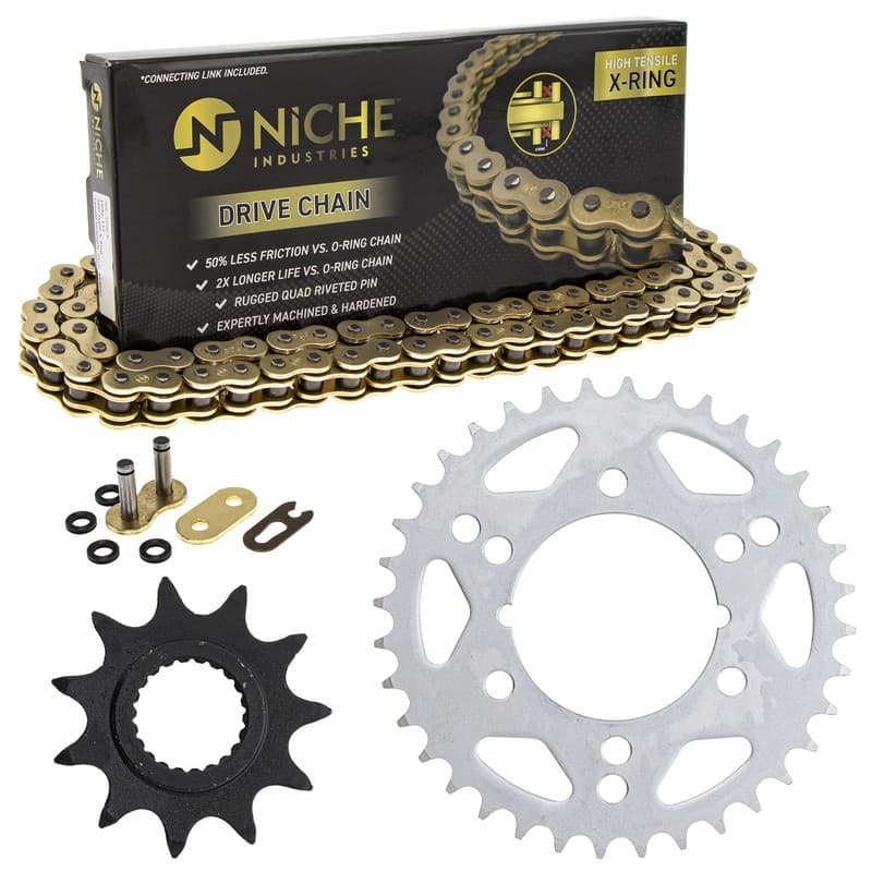 Sprocket Chain Set for Polaris Trail Blazer 250 11/36 Tooth 520 X-Ring Combo