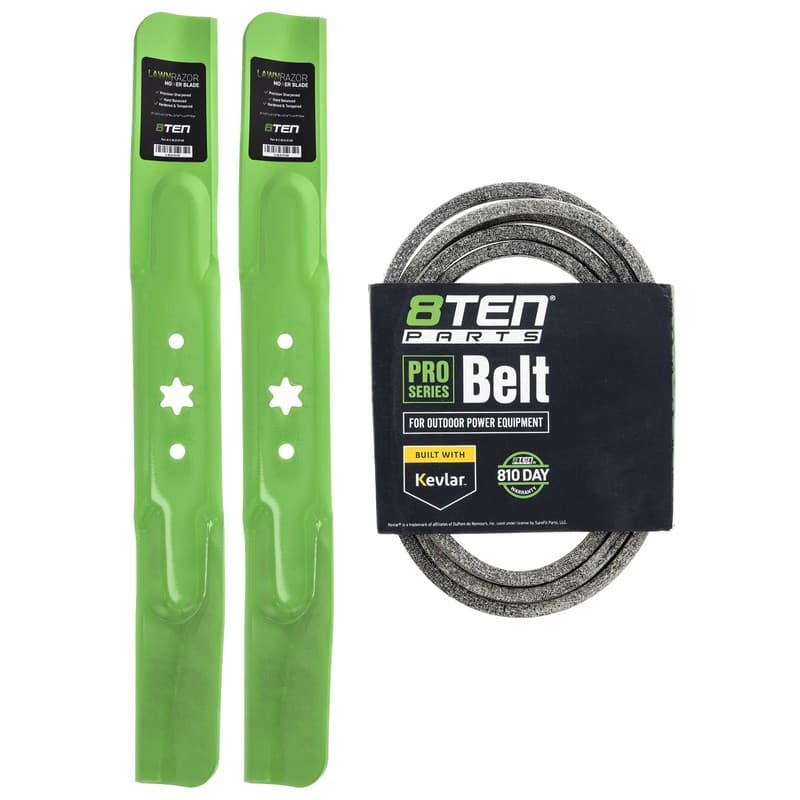 8TEN Blade Belt Kit for Craftsman Z6000 ZS6500 42-Inch 942-04312 954-04033A