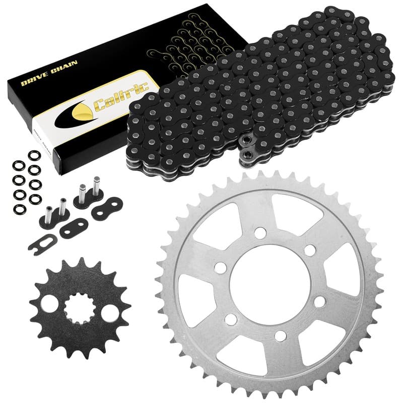 Black O-Ring Drive Chain & Sprockets for Kawasaki ZZR1200 Ninja ZX1200C 2002-05