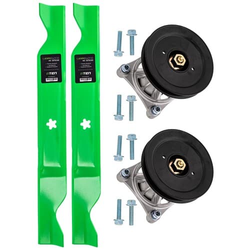 Deck Spindle & Mower Blade Kit for Poulan Pro 461ZX PX46Z PP46SZ PPX46Z