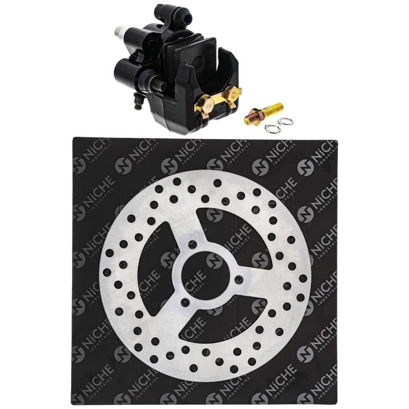 NICHE Rear Left Brake Caliper Rotor Set for Suzuki Quadracer 250 69211-01C00