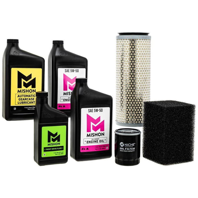 MISHON Full Service Engine Oil Change Kit for Polaris Ranger 800 Crew UTV 2010