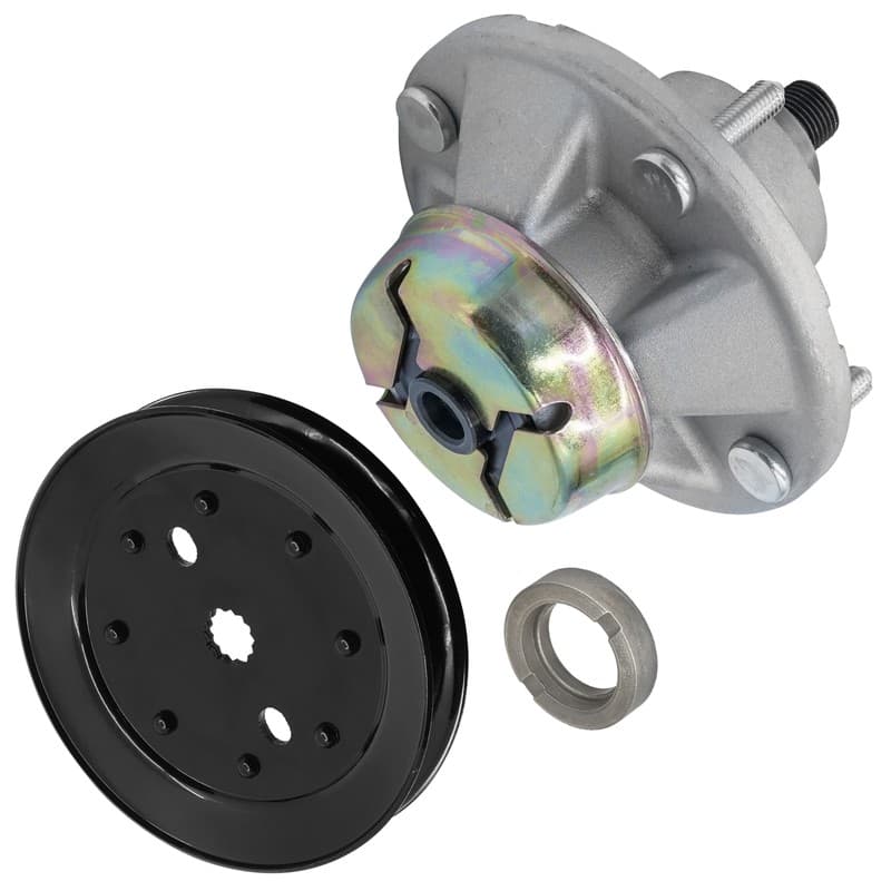 Caltric Blade Spindle Assy w/Pulley for John Deere 1023E 1025R 1026R 54" Deck