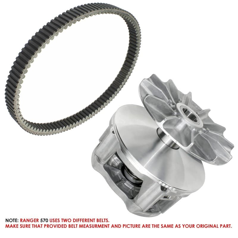 Primary Drive Clutch & Aramid Belt For Polaris M1400 Gas / Ranger ETX 2015 2016