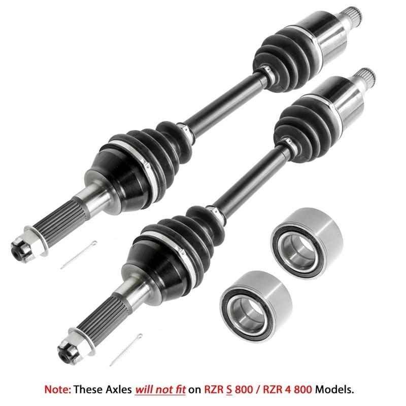 Rear Left & Right CV Joint Axle With Bearing For Polaris RZR 800 EFI 2008-2013