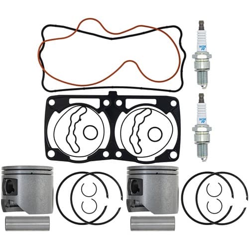NICHE Piston Gasket Spark Plug Kit for Polaris Switchback Rush SKS RMK 800