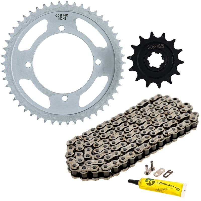 NICHE Sprocket Chain Set for Kawasaki KLX140 14/50 Tooth 428 Front Rear Kit
