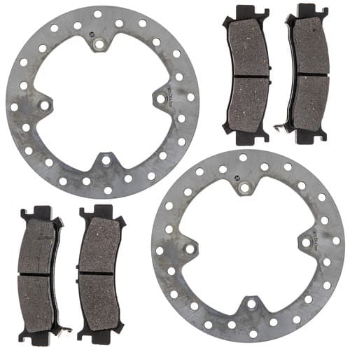 NICHE Front Brake Pad Rotor Kit for Honda Talon 1000R 1000X 4 43251-HL6-AF1