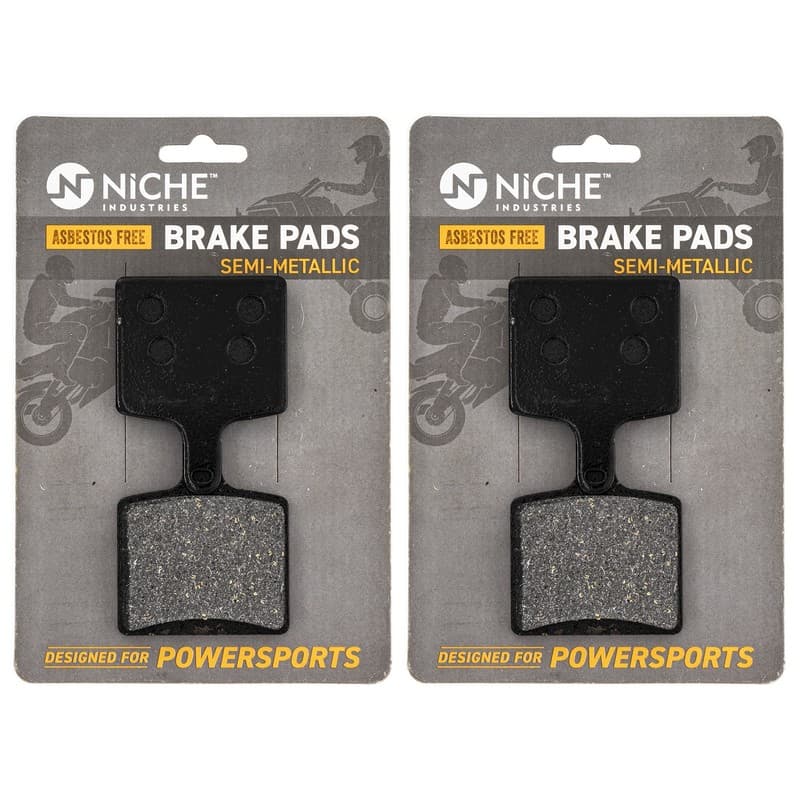 NICHE Brake Pad Set Yamaha Sidewinder LTX MTX SR Viper Rear Semi-Metallic 2 Pack