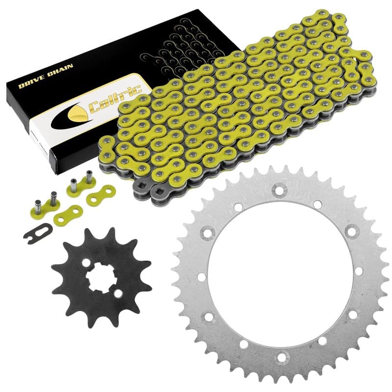 Drive Chain & Sprockets Kit for Yamaha It175 1980-1983 / It200 1984 1985 1986