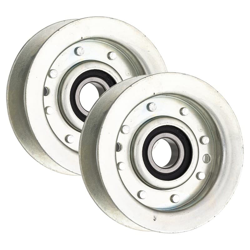Flat Idler Pulley Set for John Deere L100 L120 L130 L110 L118 L111 D140 2-Pack
