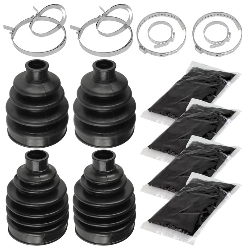2 Rear Axle Inner Outer CV Boot Kit for Can-Am Outlander 400 4X4 EFI 2009-2012