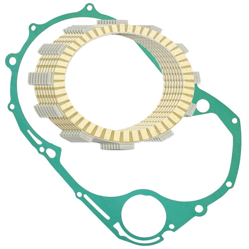 Clutch Friction Plates W/Gasket for Yamaha XVS1100A V-Star 1100 Classic 2000-09