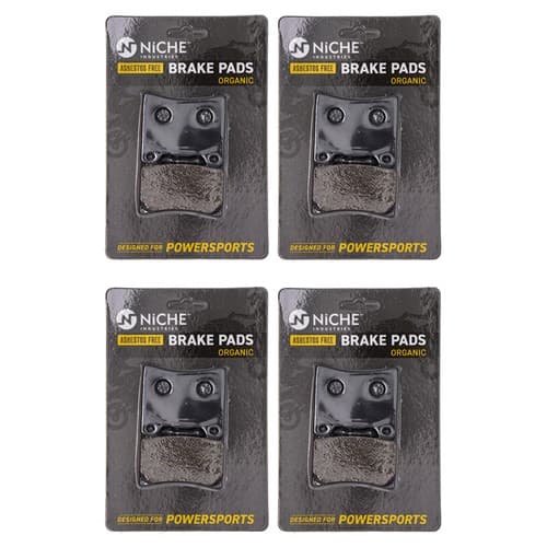 NICHE Brake Pad Set for Yamaha YZF600R FZR600 RZ350 Front Rear Organic 4 Pack