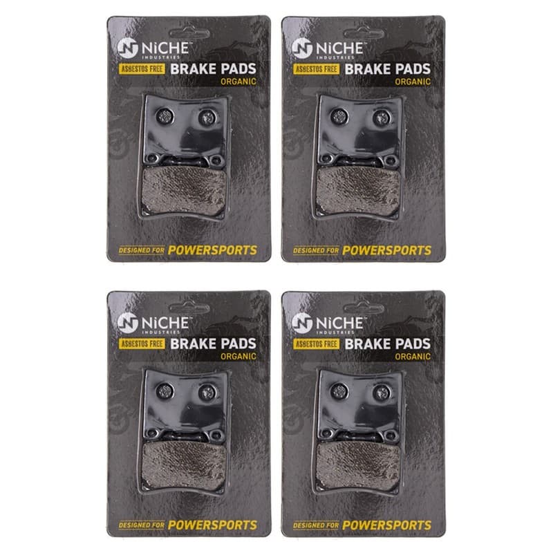 NICHE Brake Pad Set for Yamaha YZF600R FZR600 RZ350 Front Rear Organic 4 Pack