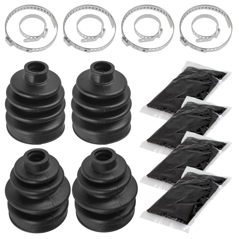 2 Front Inner Outer Axle CV Boot Kit for Honda TRX350FE TRX350FM Rancher 00-05