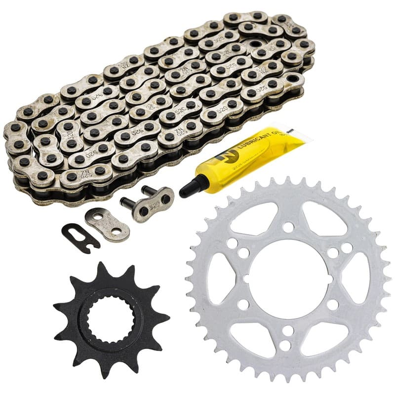Sprocket Chain Set for Polaris Trail Boss 330 11/40 Tooth 520 Rear Front Kit
