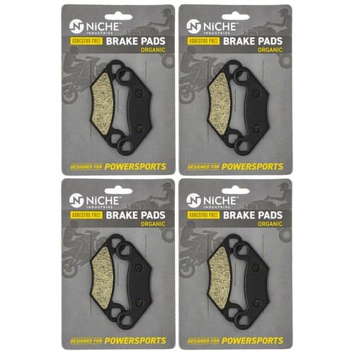 Brake Pad Set for Polaris Sportsman 500 400 450 335 Complete Organic 4 Pack