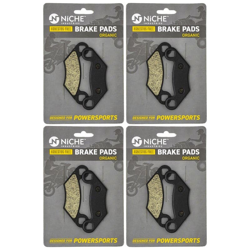 Brake Pad Set for Polaris Sportsman 500 400 450 335 Complete Organic 4 Pack