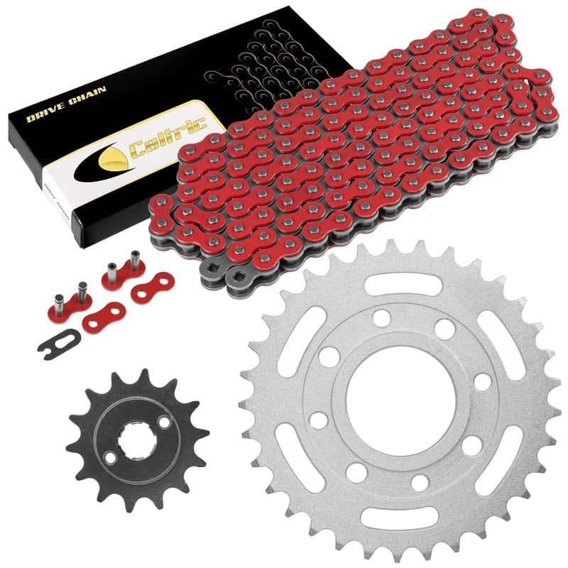 Red Drive Chain And Sprocket Kit for Honda CB250 Nighthawk 250 1991-2008