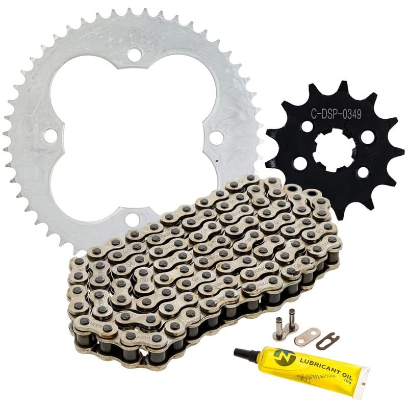 NICHE Sprocket Chain Set for Honda TRX90 X 2X4 13/50 Tooth 428 Front Rear Kit