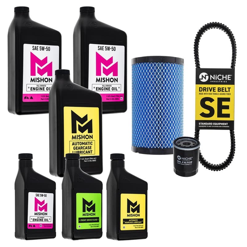 MISHON Full Service Kit for Polaris Ranger 1000 Crew 2020-2025 Oil Change Belt