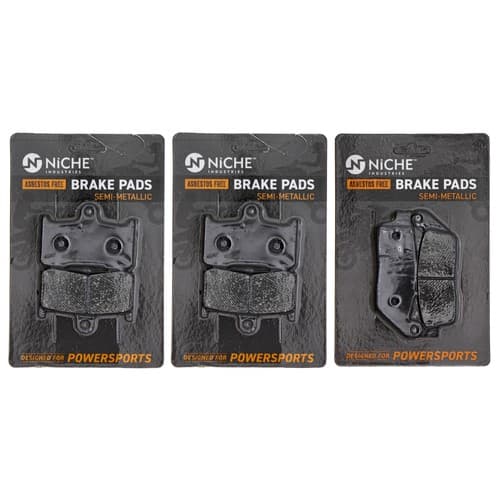 Brake Pad Set for Victory Cross Country Hammer Roads Front Rear Semi-Metallic