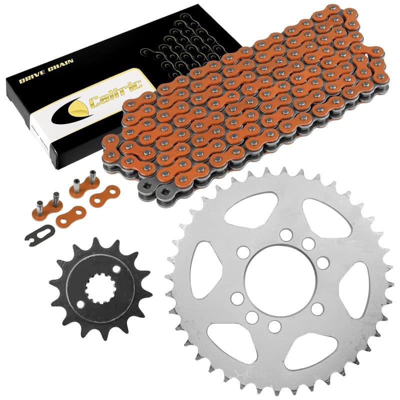 Orange Drive Chain And Sprockets Kit for Kawasaki KFX400 KSF400A 2003-2006