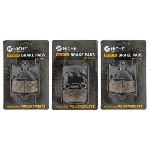 NICHE Brake Pad Set for Yamaha FZ1 5LV-W0046-50 4SV-25805-00 Front Rear Organic