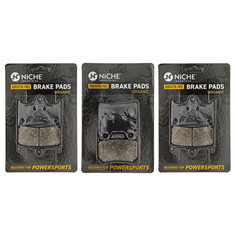 NICHE Brake Pad Set for Yamaha FZ1 5LV-W0046-50 4SV-25805-00 Front Rear Organic