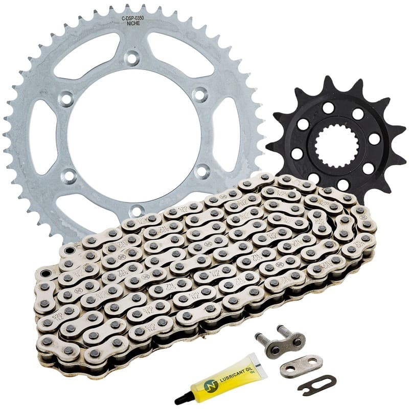 NICHE Sprocket Chain Set for Yamaha WR250F YZ125X 13/50 Tooth 520 Front Rear Kit
