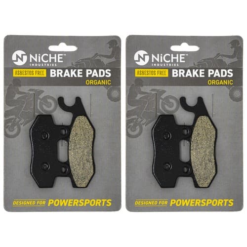 NICHE Brake Pad Set for Yamaha 5B4-W0045-10-00 Rear Right Hand Organic Rhino 700