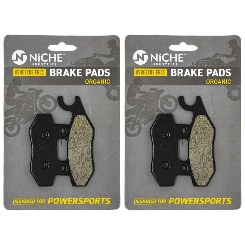 NICHE Brake Pad Set for Yamaha 5B4-W0045-10-00 Rear Right Hand Organic Rhino 700