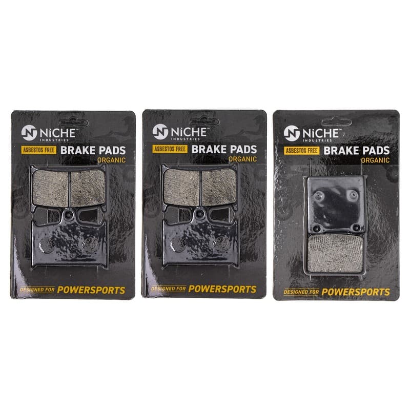 NICHE Brake Pad Set for Suzuki Bandit 1200 RF900R 69102-05810 Front Rear Organic
