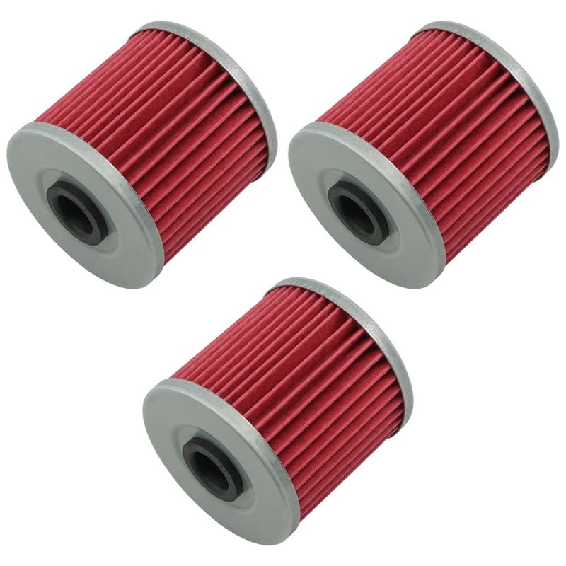 3 Pack Oil Filter for Kawasaki Bayou 250 KLF250 2003 2004 2005 2006 07 08 09-11