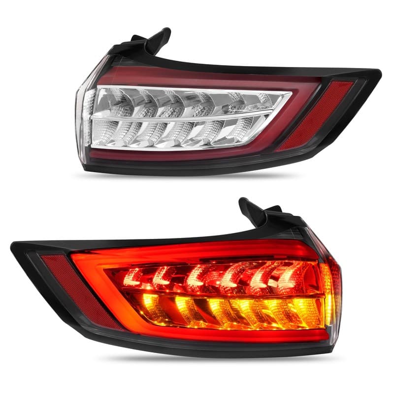 For Ford Edge 2015-2018 Rear Outer LED Tail Lights Brake Lamps Left+Right Side