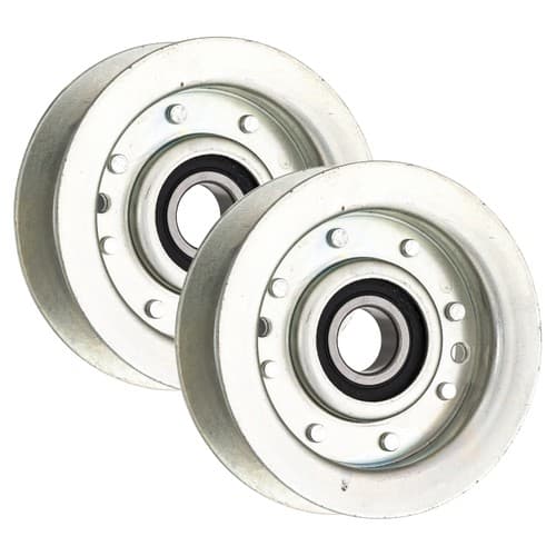 Flat Idler Pulley Set for John Deere L100 L120 L130 L110 L118 L111 D140 2-Pack