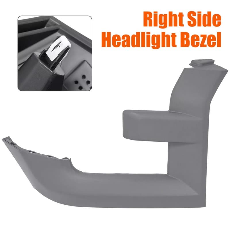 Right Side Headlight Bezel Grille Trim For Ford F150 2015-2017 #FO1213119 Gray
