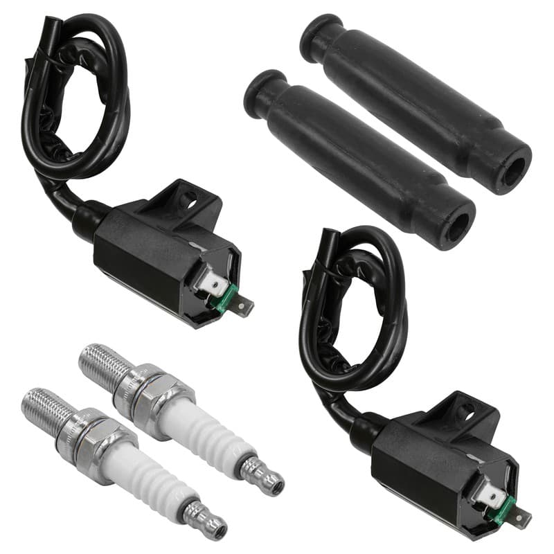 Ignition Coil w/Spark Plug & Cap for Kawasaki Prairie 650 KVF650 700 KVF700 4x4