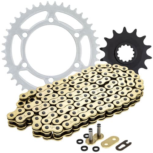 NICHE Sprocket Chain Set Kawasaki Ninja 400 14/41 Tooth 520 X-Ring Front Rear