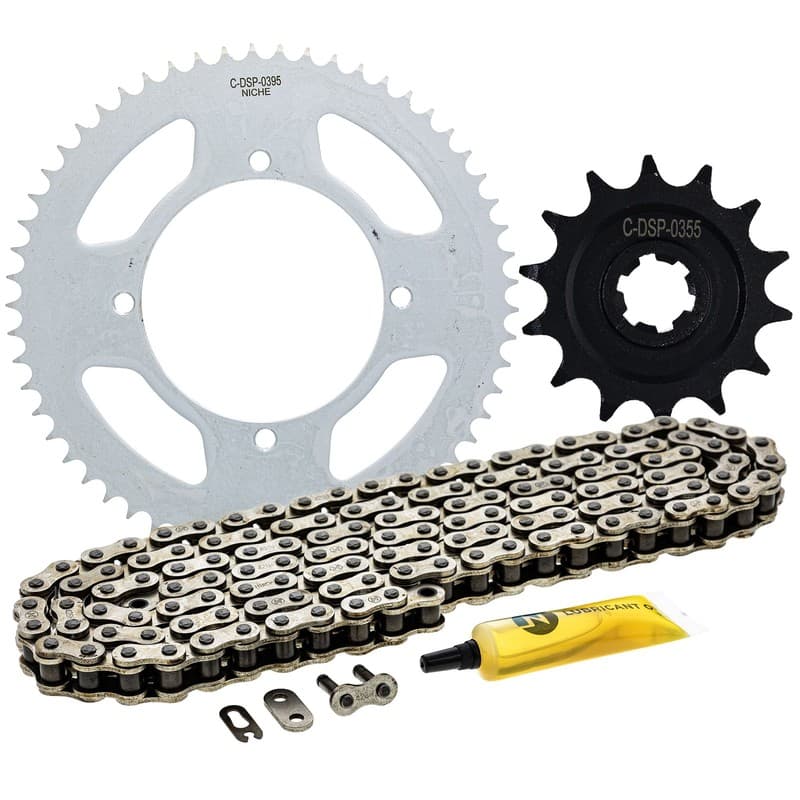 NICHE Sprocket Chain Set for Kawasaki KLX140G 14/57 Tooth 428 Front Rear Kit