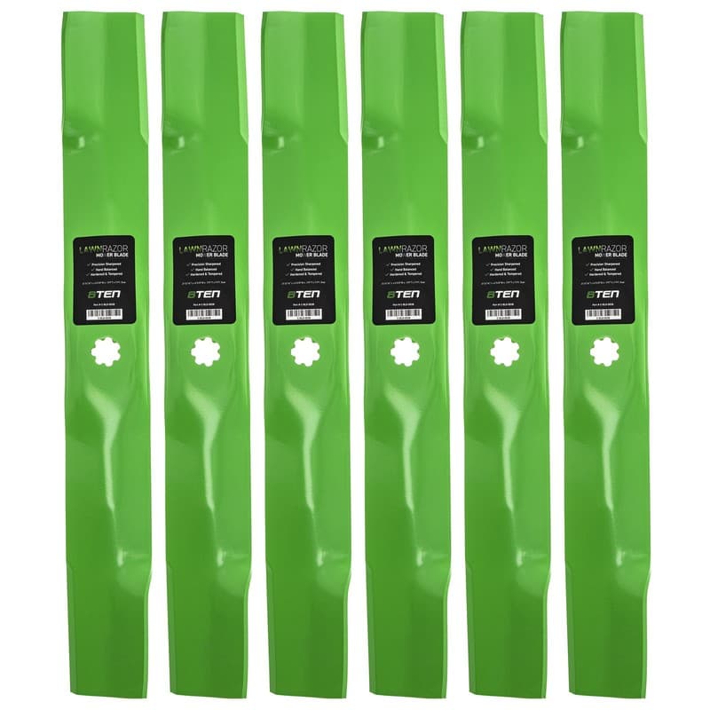 LawnRAZOR High Lift Blade for John Deere D110 LA105 125 D100 LA115 D130 6-Pack